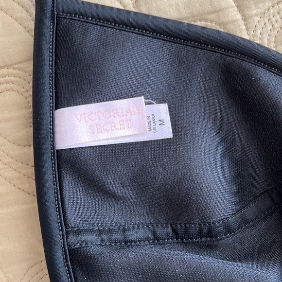 NWT Victoria’s Secret Swim Lace Up Triangle Bikini Top / BSexy / Black / Size M - Picture 11 of 14